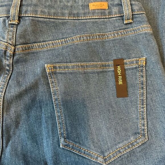 Massimo Dutti High Rise Baby Boot Crop Jeans Size 6 NWOT - Picture 13 of 16